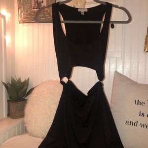 Silence+Noise Urban Outfitters Black Cutout Dress